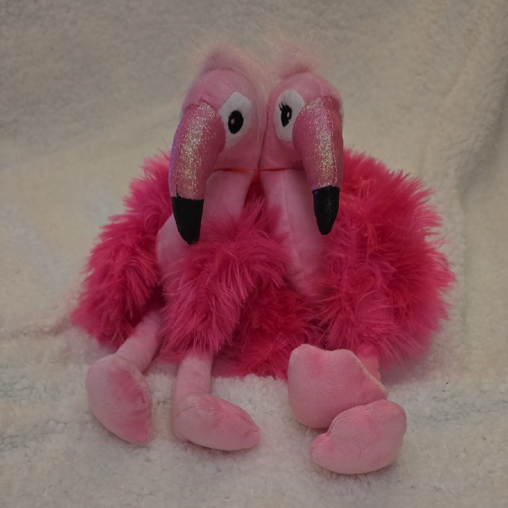 Adorable Set Of Two Pink Flamingos